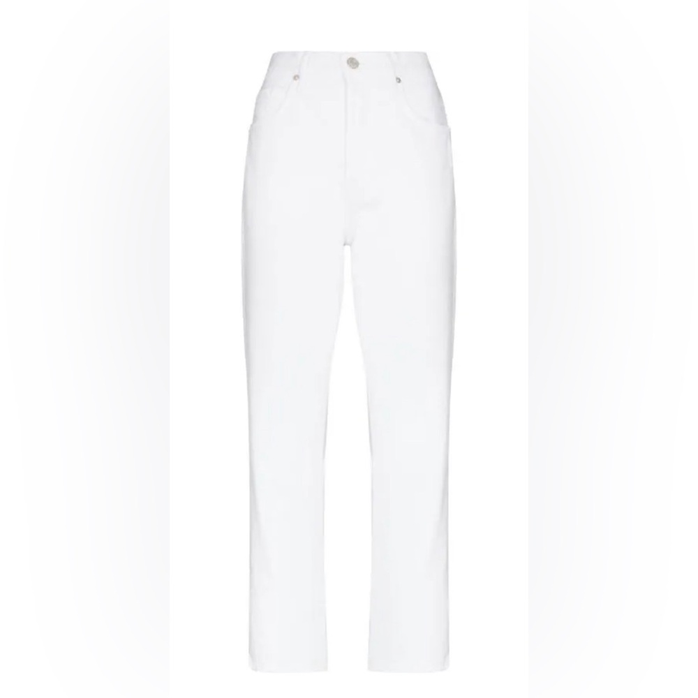 Frame denim white Le Original high-rise straight fit 100% cotton jean size 28